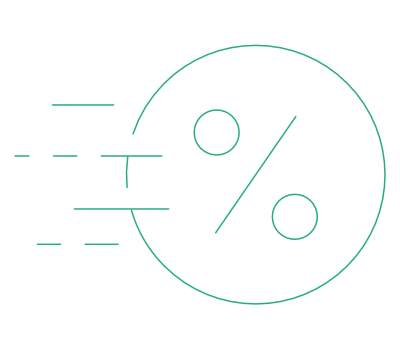 icon percentage light 1